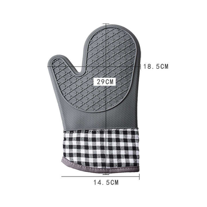 1pcs Silicone Oven Mitts;  Heat Insulation Pad;  Microwave Oven Gloves