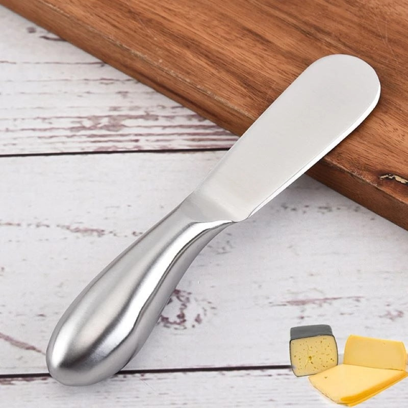 1pc Stainless Steel Butter Knife Spreader; Kitchen Baking Tool With Dual-Purpose Cream And Cheese Function; Ideal For Home And Professional Use; Kitchen Utensil