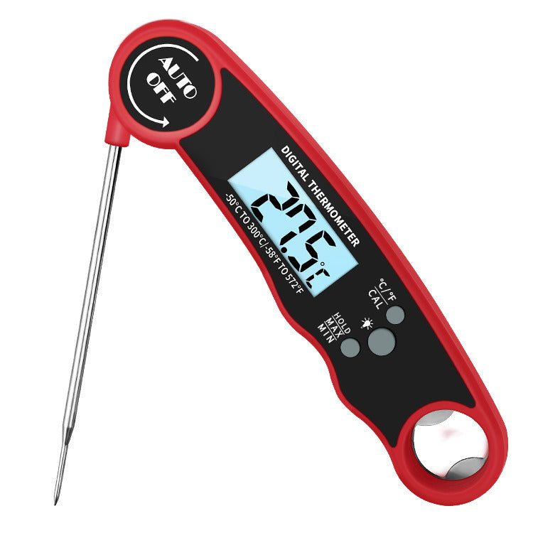 Digital Meat Thermometer with Probe - Waterproof;  Kitchen Instant Read Food Thermometer for Cooking;  Baking;  Liquids;  Candy;  Grilling BBQ & Air Fryer