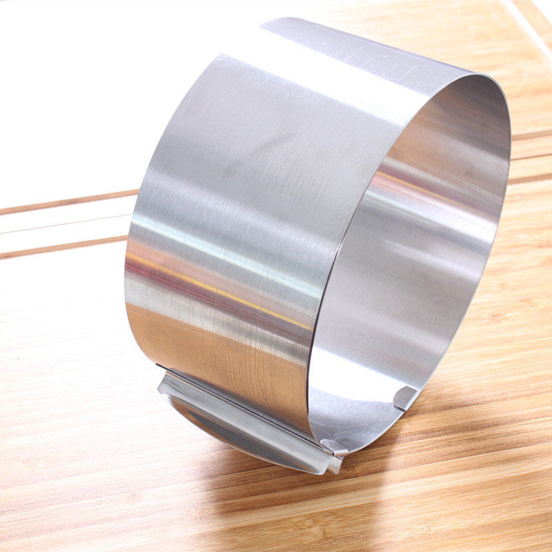 Stainless Steel Cake Ring Adjustable Round Cake Mold Mousse Ring Baking Tool