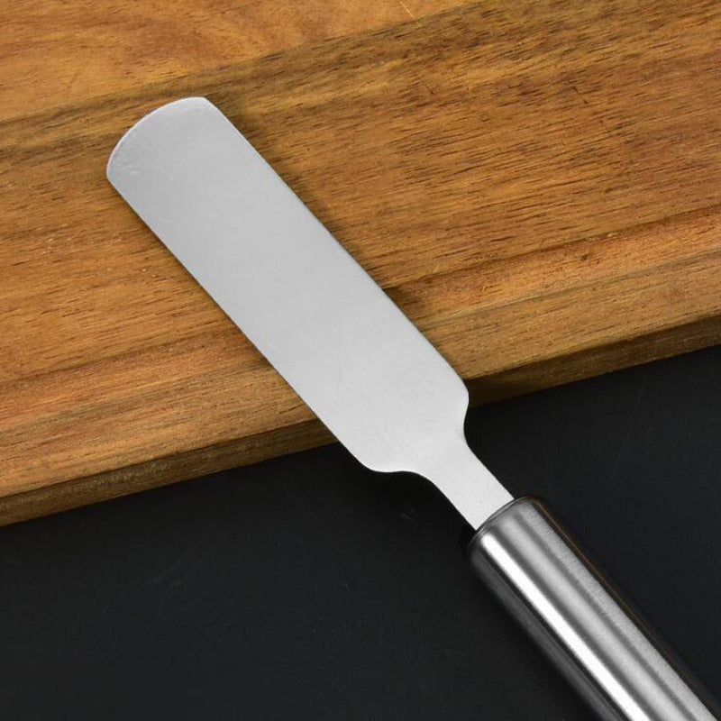 Cake Decorating Spatula Stainless Steel Butter Cake Cream Straight Bend Spatula Spreader Scraping, Smoothing, Icing, Frosting Baking Tool Fondant Pastry Tool (22.5 cm, Straight)