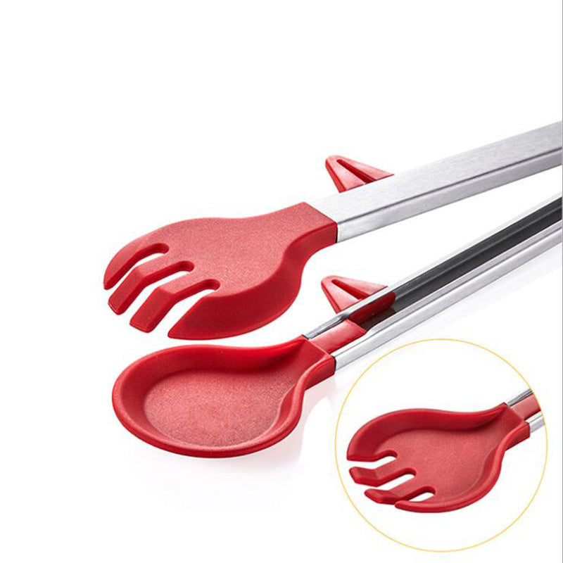 Stainless Steel Kitchen Tongs with Silicone Tips (7-inch, 9-Inch & 12-Inch) with Non-Stick Tongs Heat Resistant