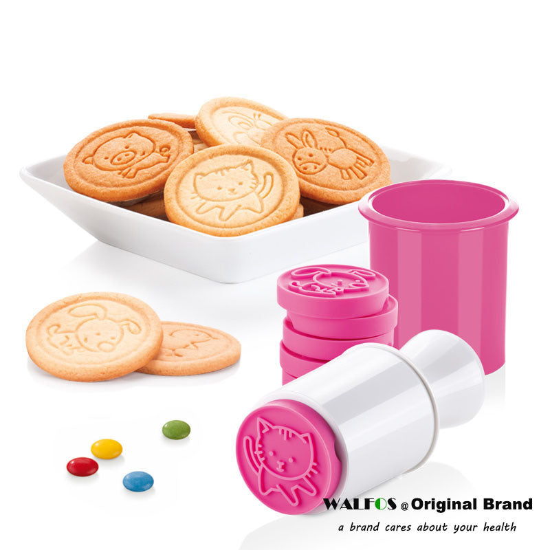 Cartoon Cookies Stamps Molds 6PCS/Lot Plunger Chocolate Fondant Cake Embosser Cutter Bakeware Kitchen DIY Cake Decorating Tools