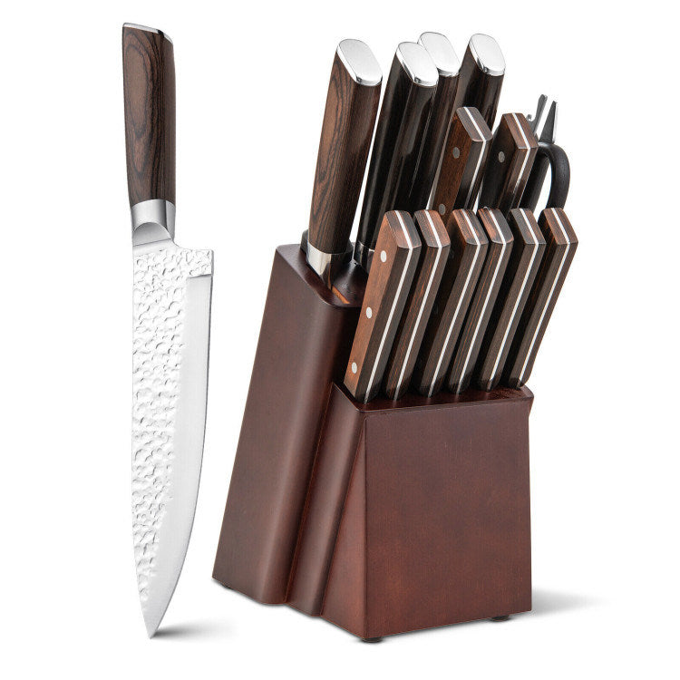 Daily Necessities Kitchen Knife Set Stainless Steel Knife Block Set