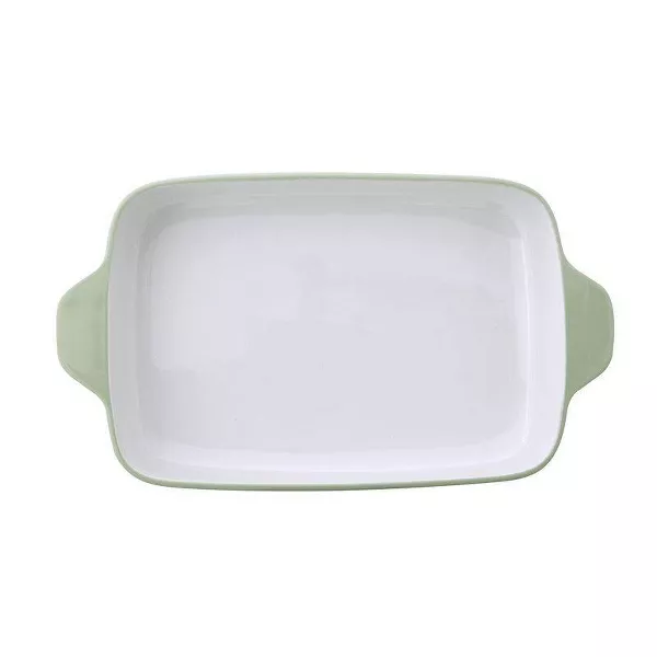 4.5qt Vitrified Stoneware Rectangular Baker Pistachio